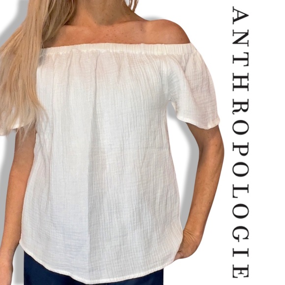 ANTHROPOLOGIE Adiva Off-Shoulder Peasant Top‎ - Picture 3 of 7